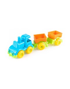 Игровой набор Железная дорога с паровозом и вагонами Knopa