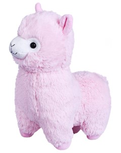 Мягкая игрушка Альпака 25 см розовая Fancy