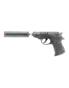 Пистолет игрушечный с глушителем Специальный Агент PPK 25 зарядный Sohni-wicke