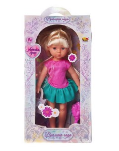 Кукла Времена года в розовом с зеленой юбкой платье 30 см PT 00505 w1 Abtoys