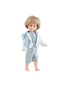 Кукла Габриэль в серых бриджах и белой рубашке 21 см 02113 Paola reina