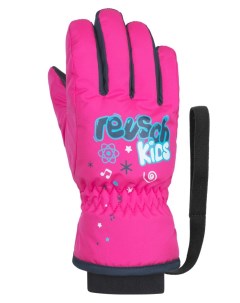 Перчатки детские горнолыжные 2021 22 Kids Pink Glo р 10 11 Reusch
