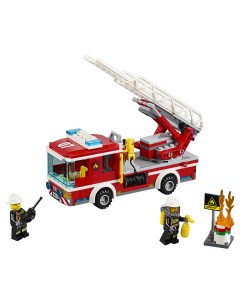 Конструктор City Fire Пожарный автомобиль с лестницей 60107 Lego