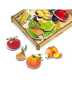 Набор овощи фрукты ягоды 35 элементов Woodland