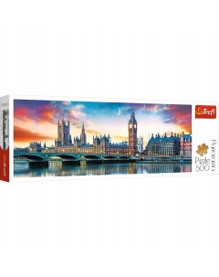 Пазл панорама Биг Бен и Вестминстерский дворец Лондон 500 элементов 29507 с 6 лет Trefl