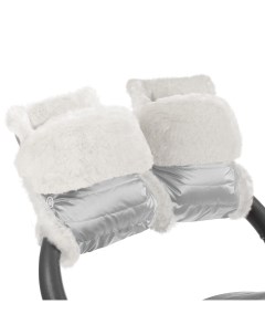 Муфта рукавички для коляски Christer Silver Натуральная шерсть Esspero