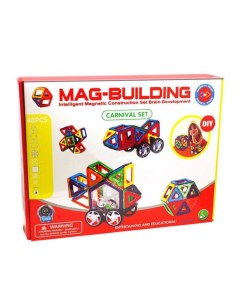 Магнитный конструктор Mag Building 48 деталей и колеса Mag-building