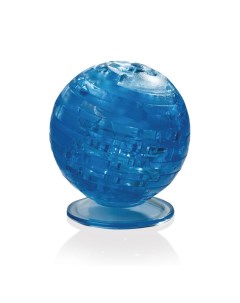 3D пазл Глобус со светом 41 деталь 9040A синий Crystal blocks