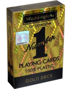 Карты игральные Waddingtons Of London 1 Золотые WM 029391 Winning moves