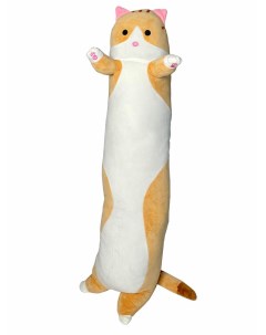 Мягкая игрушка кот батон 110 см рыжий длинная большая плюшевая Игрушкофф