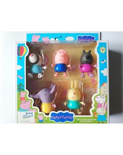 Игровой набор Свинка Пеппа Пеппа и друзья 5 фигурок MM001829 Peppa pig