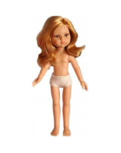 Кукла Даша без одежды 32 см волнистые волосы без челки глаза медовые Paola reina