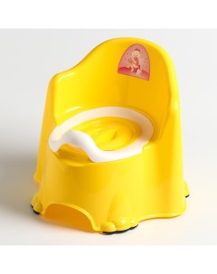 Горшок детский антискользящий Комфорт с крышкой съёмная чаша цвет жёлтый Dd style