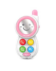 HAUNGER Игрушка развивающая Мобильный телефон Pink Розовый свет звук 8 4 15 см HE0513 Huanger