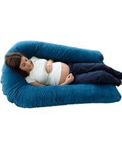 Подушка для беременных U образная Синий мкв Холлофайбер Dreambag