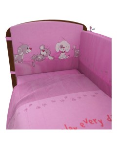 Комплект детского постельного белья Фея Веселая игра 6 предметов розовый Тополь