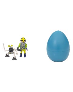Игровой набор Пасхальное яйцо Космический агент с роботом Playmobil