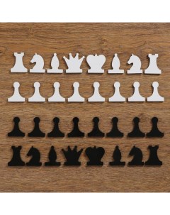 Набор магнитных фигур для демонстрационных шахмат 32 шт 5 х 4 см Время игры