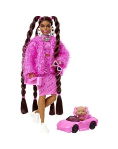 Кукла Экстра в розовом костюме Barbie