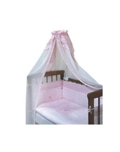 Комплект в кроватку Антошка цвет розовый 7 предметов 1026 Золотой гусь