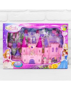 Замок для кукол Кукольный замок с аксессуарами световые и звуковые эффекты Nobrand