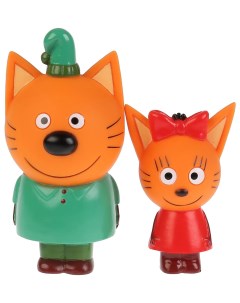 Набор из 2 х игрушек для ванны Три кота Компот и Карамелька Капитошка