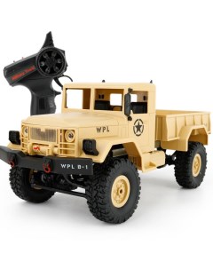 Радиоуправляемый краулер Military Truck 4WD RTR масштаб 1 16 2 4G B 14 Yellow Wpl
