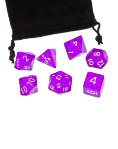Кубики для ролевых игр звездный фиолетовый 273447 Stuff-pro
