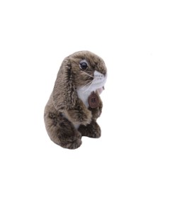 Мягкая игрушка Кролик стоит коричневый 25 см Anna club plush