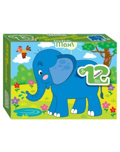 Мозаика puzzle 12 Слоник Mini maxi Step puzzle