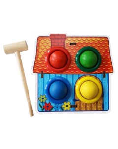 Развивающая игрушка Стучалка цветная Домик 115308 Woodland