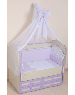 Комплект в кроватку Греческий С 50А фиолетовый Selena