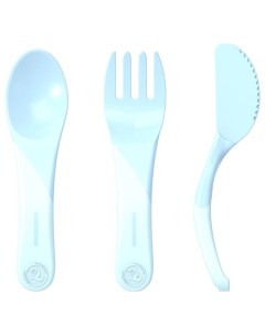 Набор столовых приборов Learn Cutlery пастельный синий Twistshake