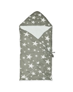 Одеяло конверт Звезды осеннее цвет серый 90х90 см Baby fox