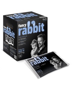 Трусики подгузники 6 11 кг М 32 шт Fancy rabbit