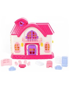Кукольный домик Сказка с набором мебели 12 элементов Полесье