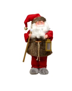 Кукла Дед Мороз Телогрейка с фонарём 38 см 1111413 Зимнее волшебство