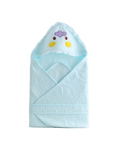 Одеяло конверт летнее цвет голубой 80х80 см Baby fox