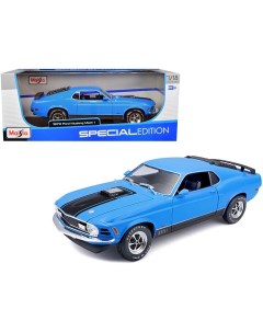 Машинка Ford Mustang Mach 1 1970 Голубой 1 18 31453 Maisto