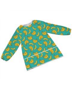 Фартук детский Модные бананы цв Голубой apte_378441_1 2 Joyarty