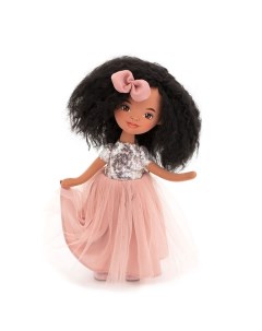 Мягкая кукла Tina в розовом платье с пайетками 32 см Orange toys