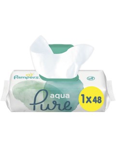 Салфетки влажные Aqua Pure детские 48шт Pampers
