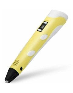 3D ручка с ЖК экраном розетка EU пластик 3 цвета подставка желтый Gadzhetsshop