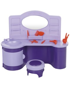 Мебель для кукол Салон Парикмахерская Сиреневый Фиолетовый Розовый Огонек