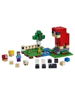 Конструктор Minecraft 21153 Шерстяная ферма Lego