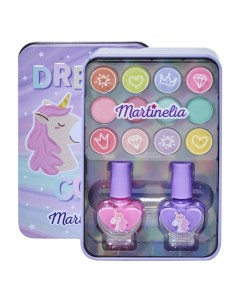 Набор детской косметики в жестяной банке Little unicorn makeup tin box Martinelia