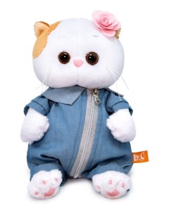 Мягкая игрушка Кошка Ли Ли BABY в джинсовом комбинезоне 20 см LB 075 Budi basa