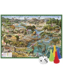 Семейная игра Игра ходилка с фишками Путешествие в мир динозавров Геодом