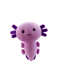 Мягкая игрушка Пиксельный Аксолотль Axolotl фиолетовый 20 см фиолетовый Plush story