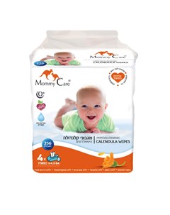 Детские влажные салфетки с экстрактом календулы 0 256 шт 160 Mommy care